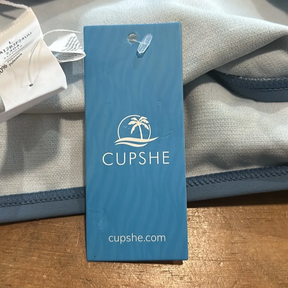 Woman’s Cupshe Swim Bottoms Blue Size Large - Image 5