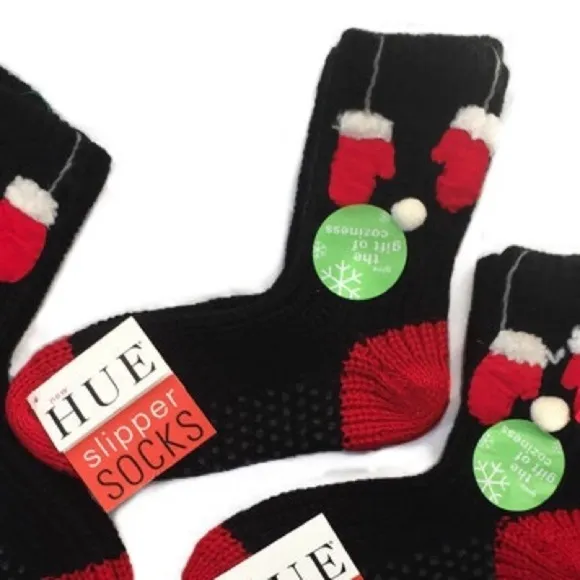 HUE Slipper Socks Winter Christmas Cozy Slippers - Image 2