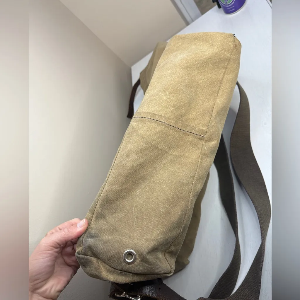 Duluth Pack Scoutmaster Canvas Pack in Khaki Rugged Outdoor Backpacking Gorpcore Brown - Image 4