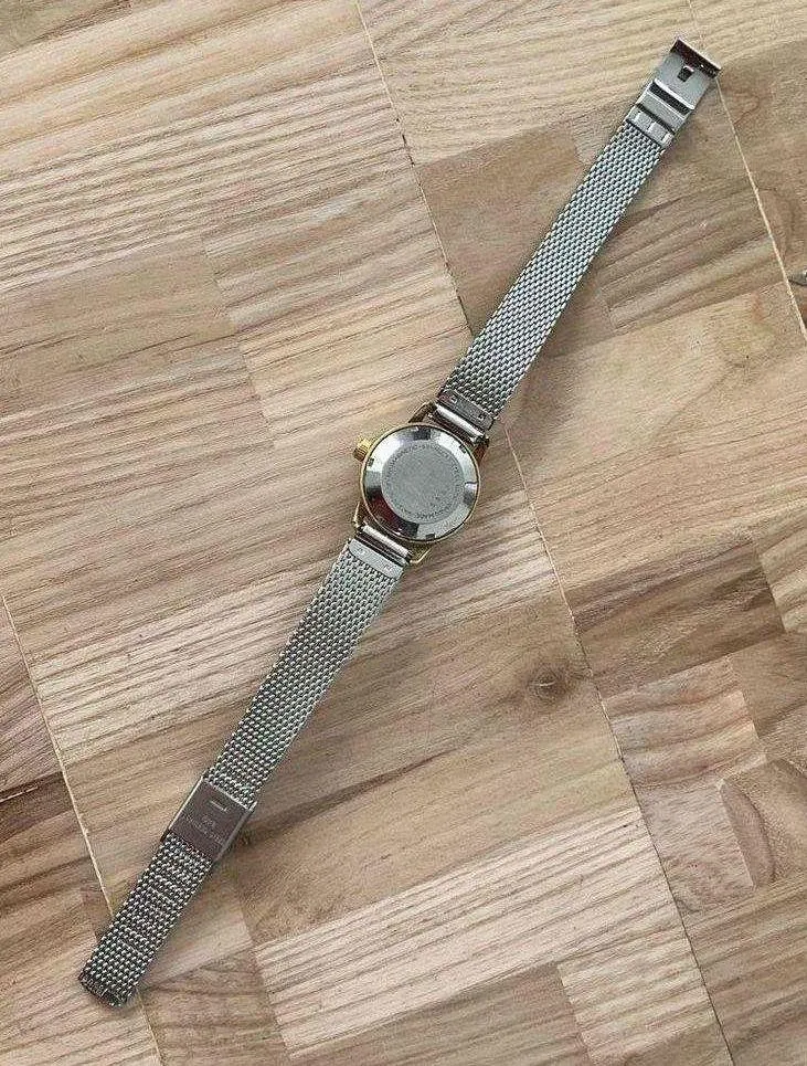 Bucherer Rare Vintage Automatic Watch Gold Plated Case Stainless Dial New Strap - Image 11