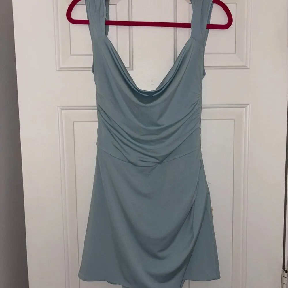 Tiger Mist Mini Dress- Blue M - Image 3