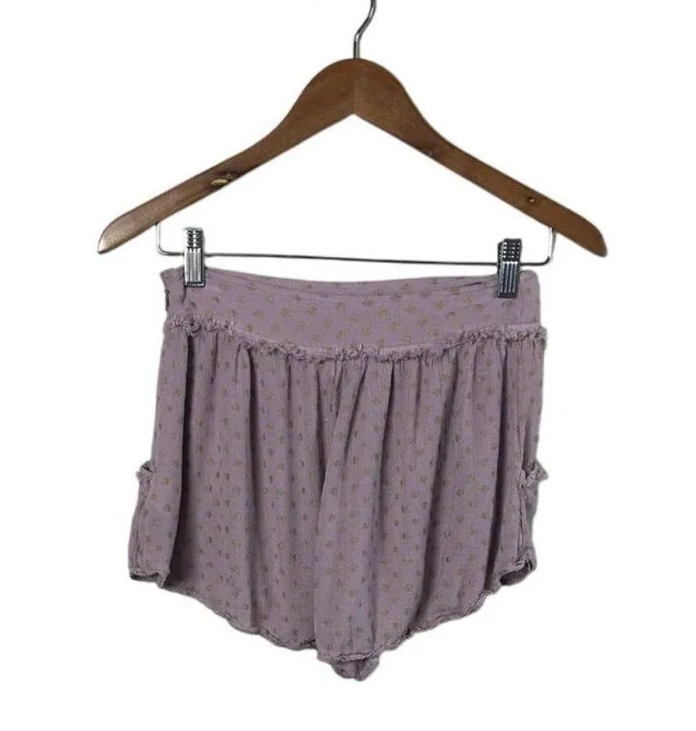 FREE PEOPLE DOT SHIMMER PRINTED SHORTS size 4 - Image 2