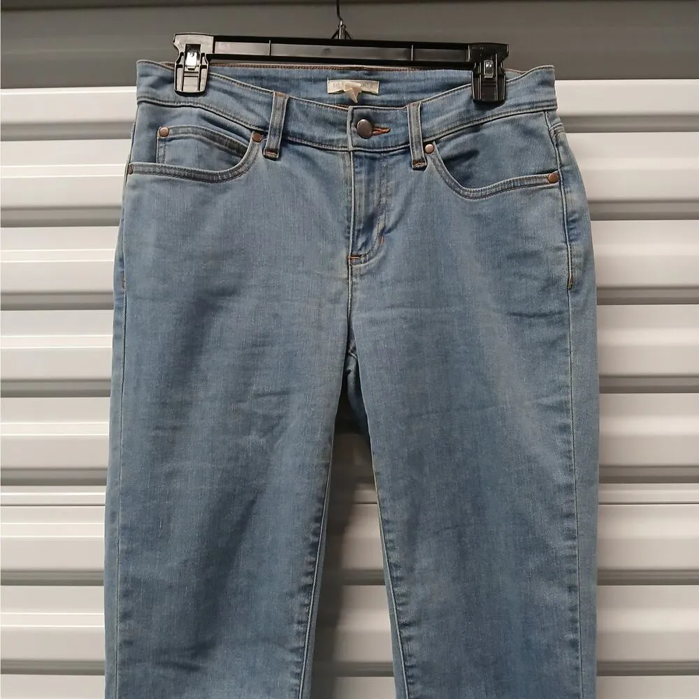 Eileen Fisher Women's Denim Jeans Size 8P Blue Slim Fit Mid Rise Ankle Cropped - Image 8