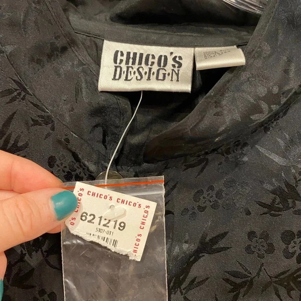 NWT Chico’s Vintage Asian Dragon Jacket Size Small - Image 3