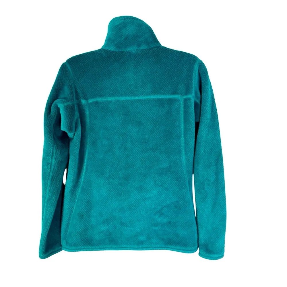 Patagonia Women’s Re-Tool Snap-T Fleece Pullover Aqua Blue Size XS - Image 4