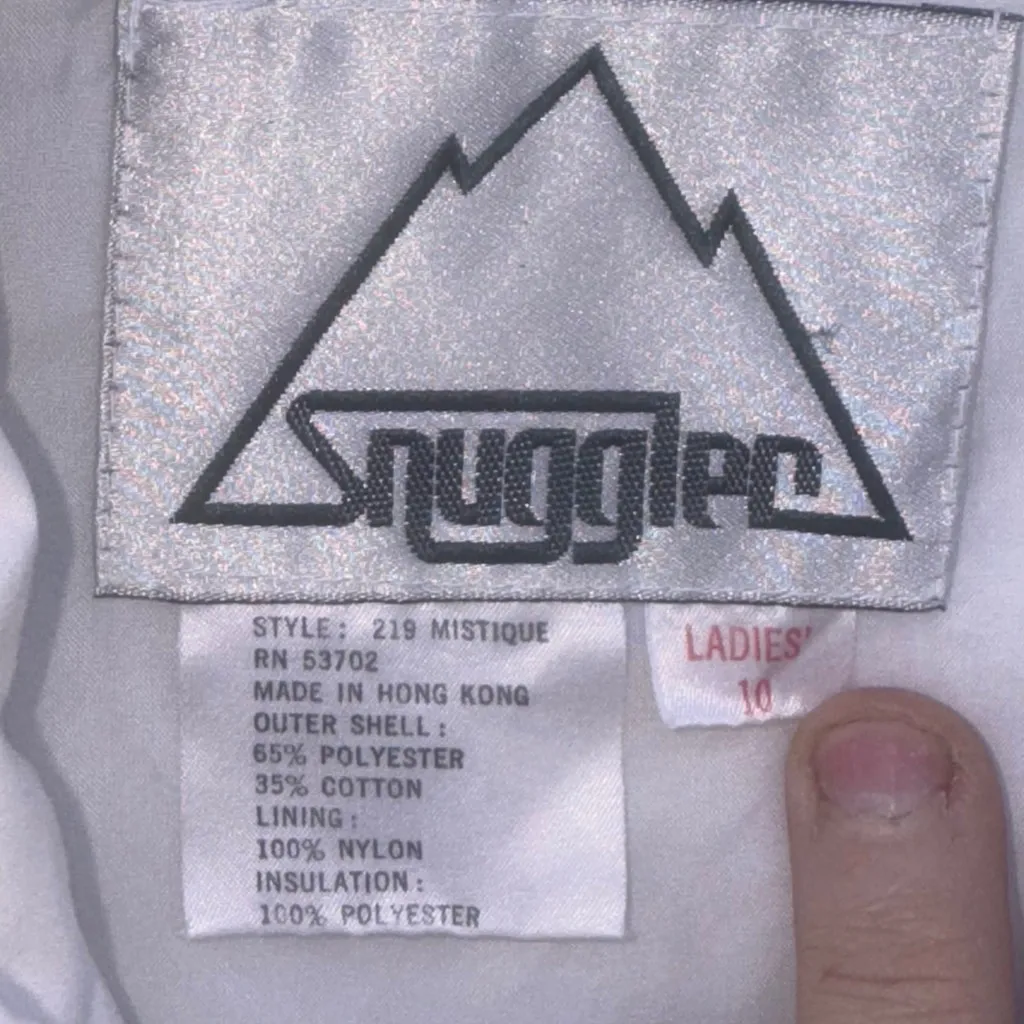 Vintage Snuggler Ski Snowboard Snowsuit Women's Size 10 Black White Purple Size M - Image 4