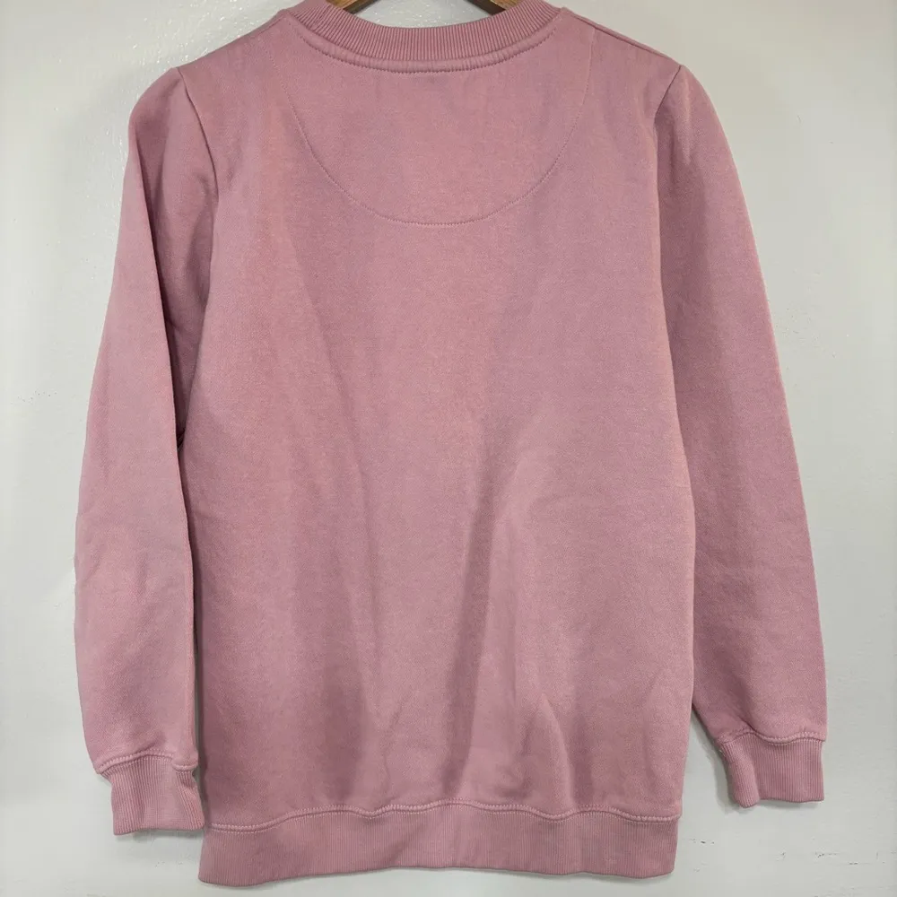 Elton John “Don’t go breaking my heart” Pink Graphic Crew Neck Sweater Size S Red - Image 5