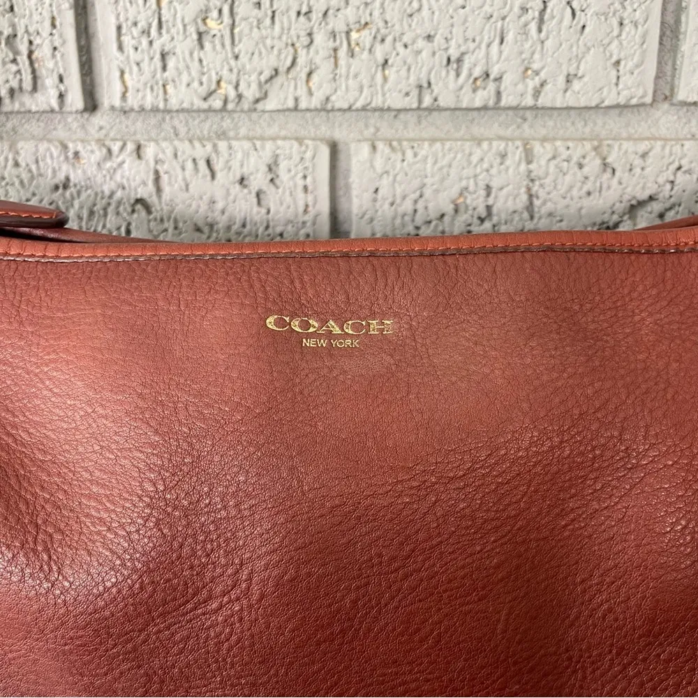 Coach Vintage Legacy Duffle Shoulder Bag 19889 Cognac Brown Leather - Image 4