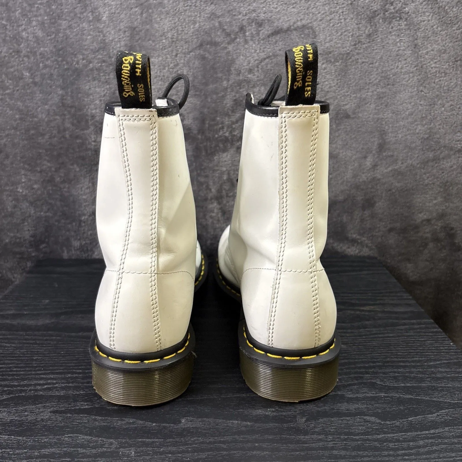 Dr. Martín Luana White Leather Boot Sz 10 - Image 6