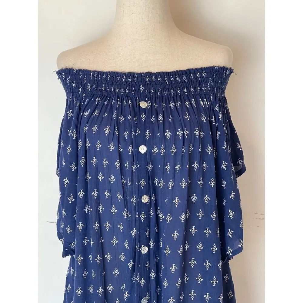 Faithfull The Brand Diea Gypsy Print Off The‎ Shoulder Flowy Tunic Mini Dress 2 - Image 7