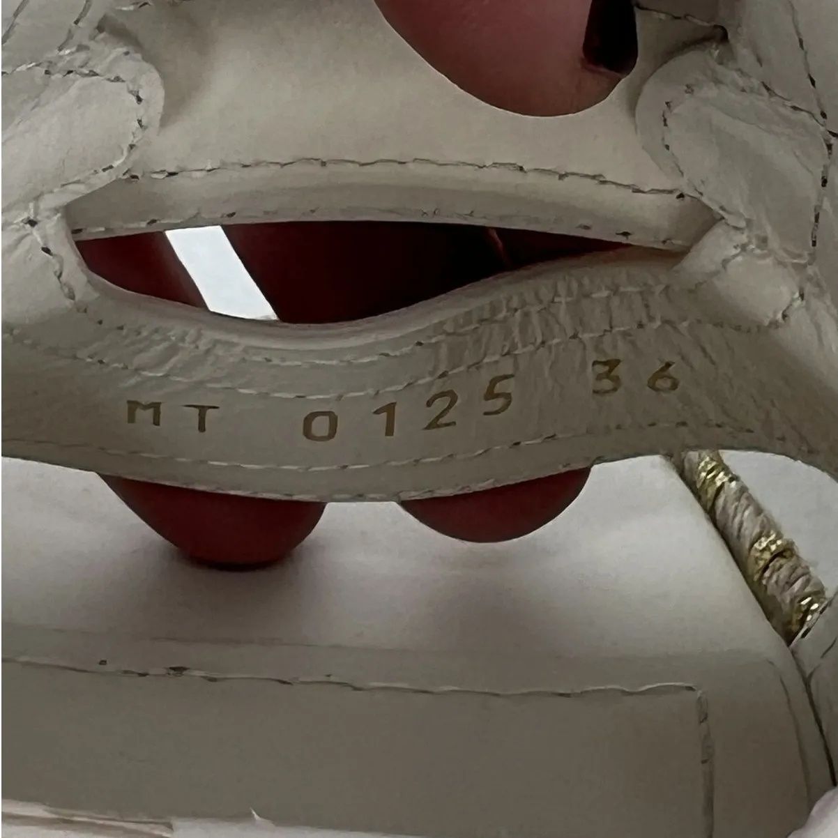 Christian Dior White CD Montaigne Wedge Slide Sandals - Image 13