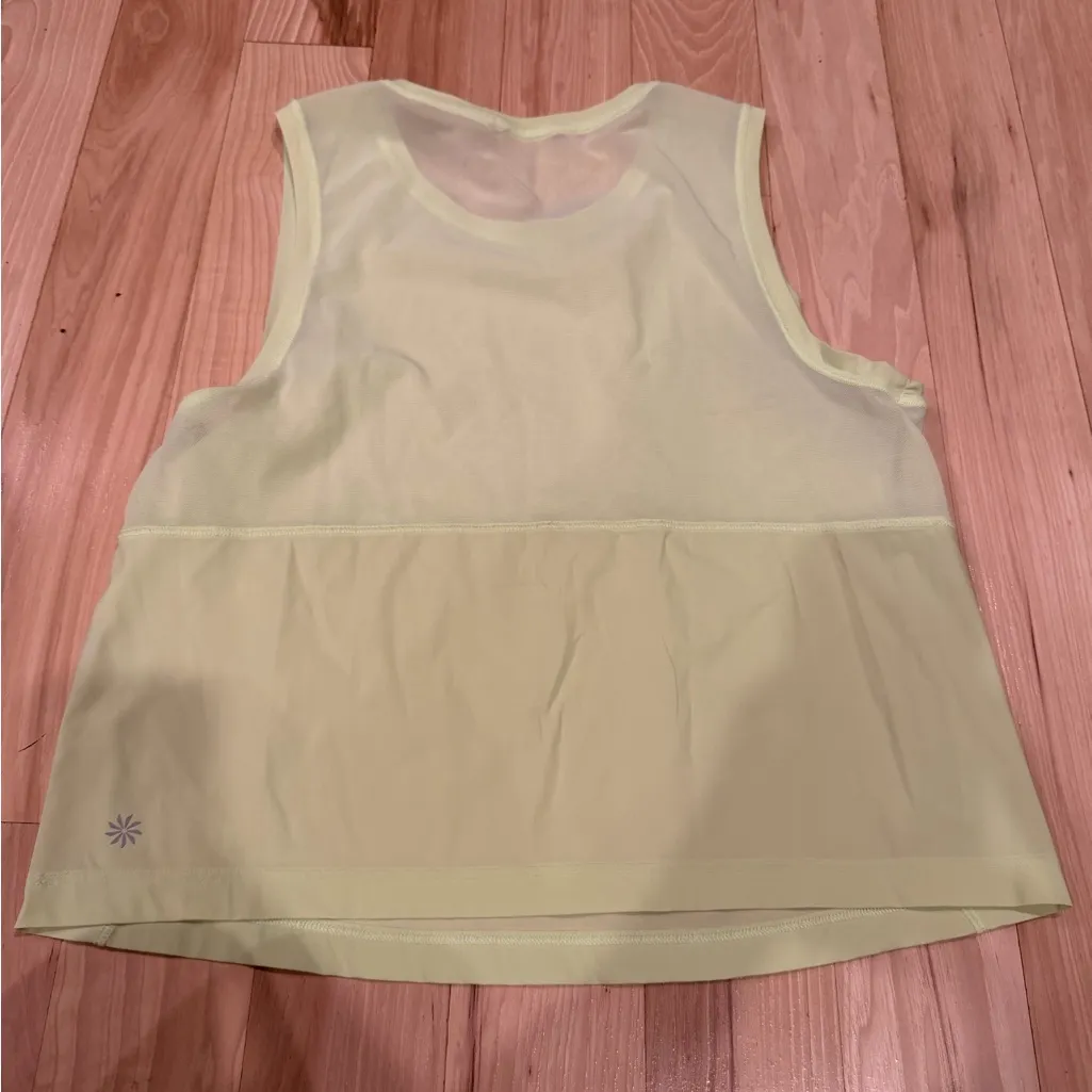 Athleta Tank Top Womens Size Small Neon Light Green Gym Training Running - Image 2