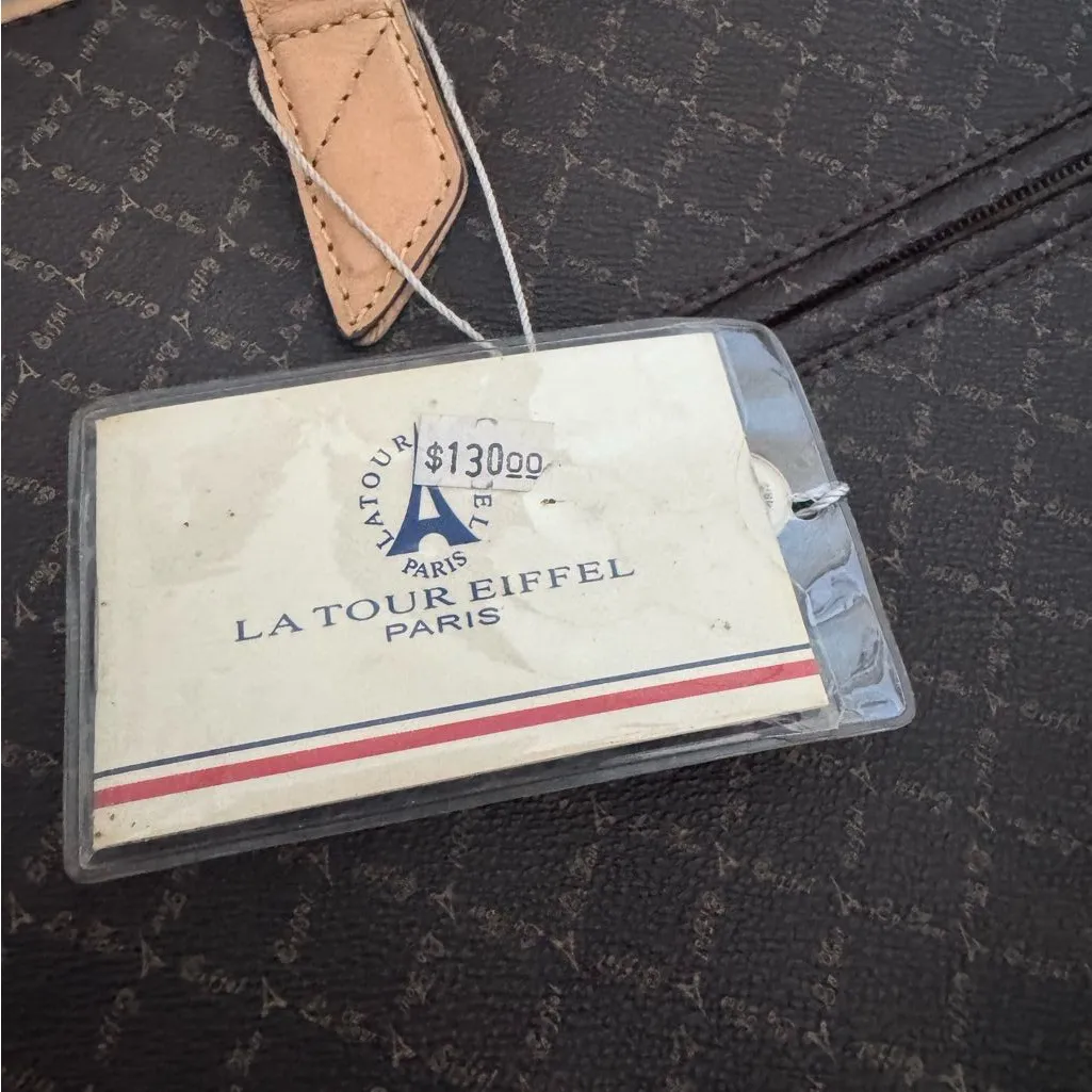 La Tour Eiffel Tote Bag Leather BRW All - Image 4