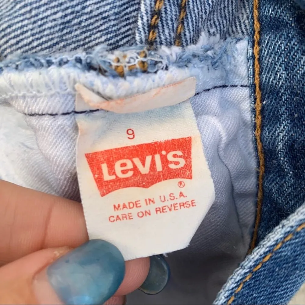 Vintage 80s Ladies Levi’s 501 button fly original fit straight leg jeans Size 9 - Image 6
