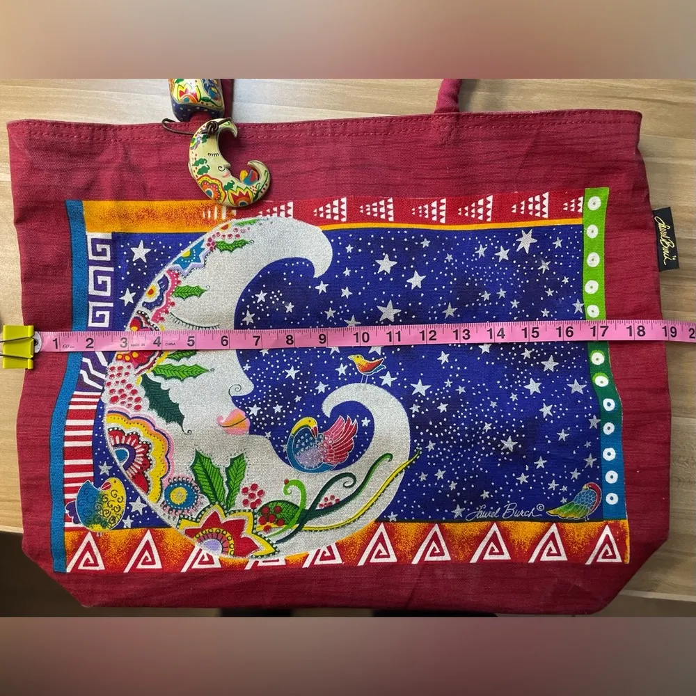 Laurel Burch Moon tote bag Red - Image 2