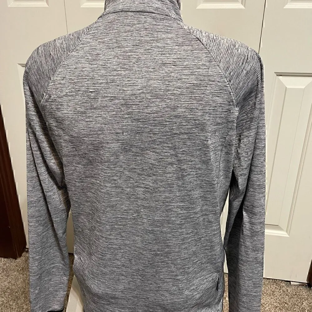 Under Armour HeatGear Womens Large Gray Half ZIP Pullover - Image 3