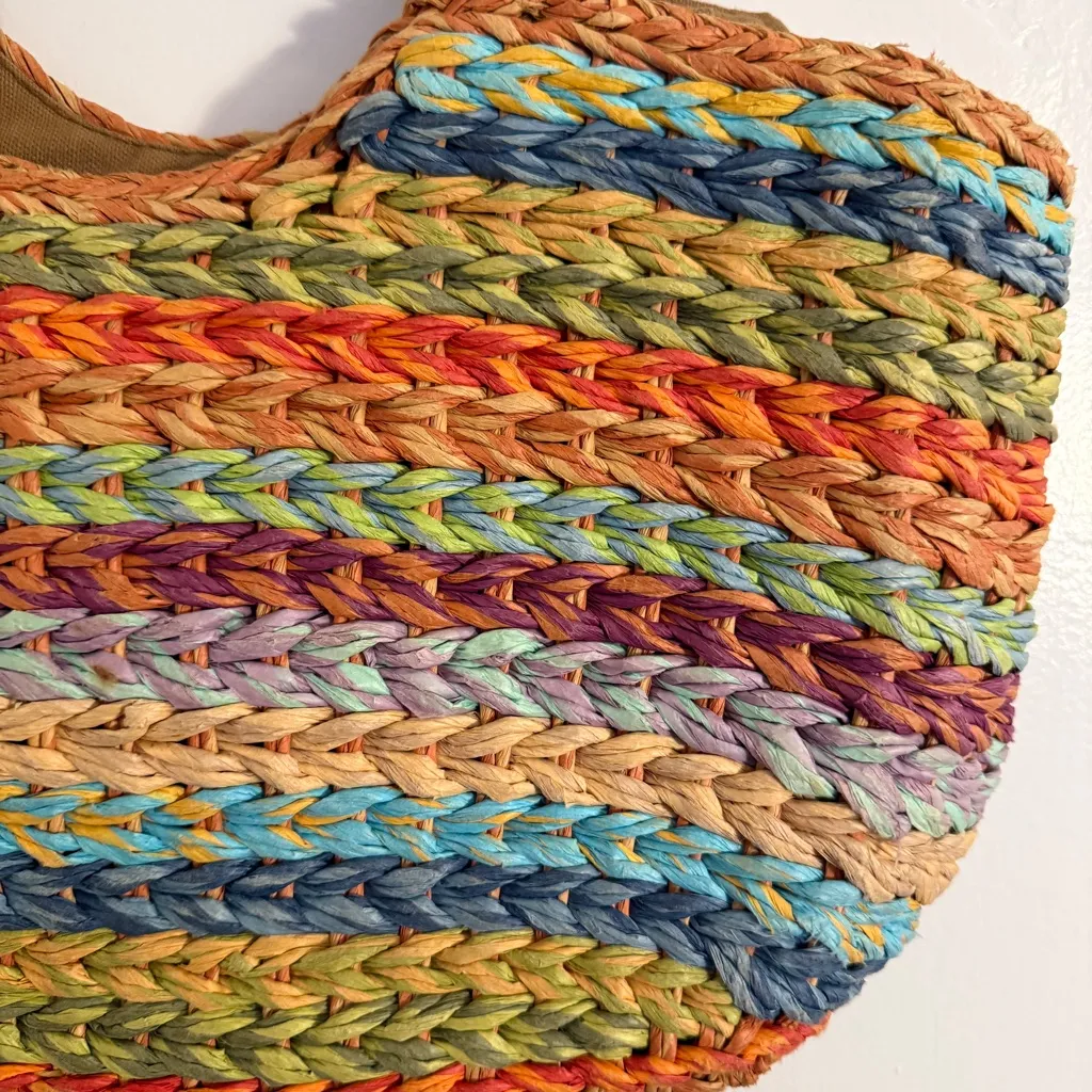 Orvis VTG Multicolor Woven Tote Bag - Image 2