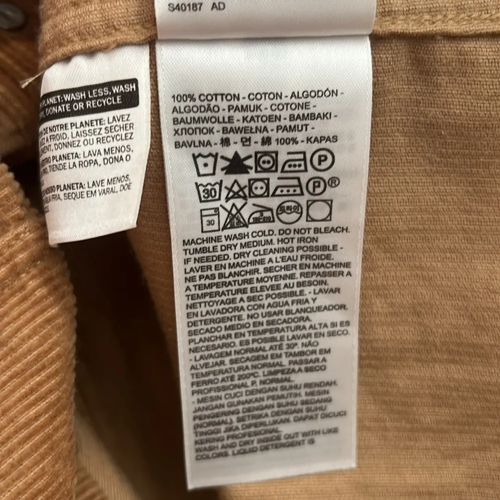 NWT Levi's Women's‎ Fiorella Dress Corduroy .size XL - Image 8