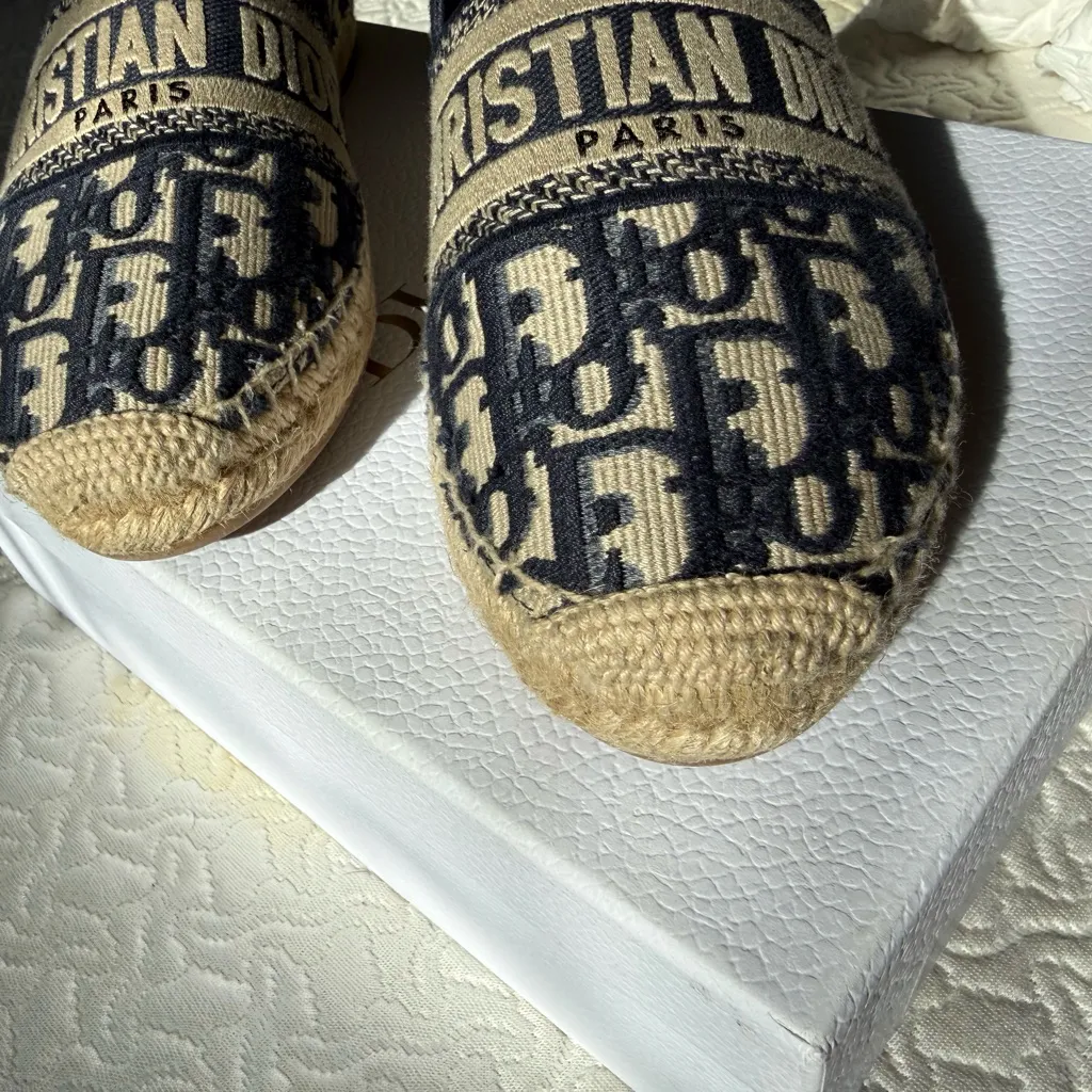 Dior | Granville Deep Blue Espadrilles 38.5 - Image 2