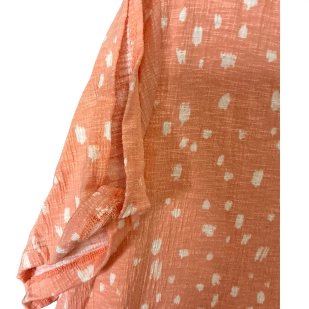 Relaxed Orange Short Sleeve Boxy Tee Size 2X - Image 5