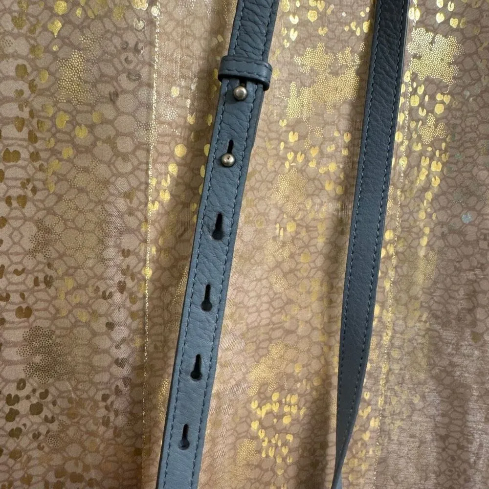 Lucky Brand Jeun Blue Leather Phone Crossbody Small Purse - Image 4