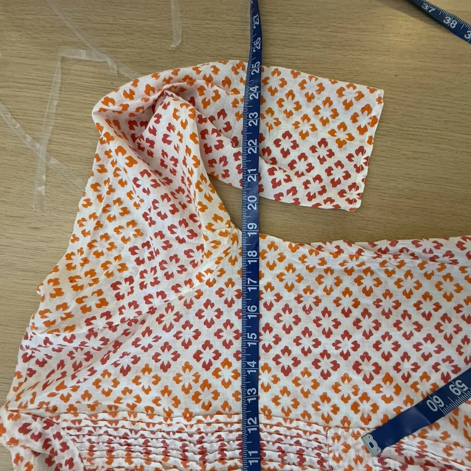 Roller Rabbit Women Tunic Blouse Cotton 3/4 Sleeve Size XS 2370 - Image 9