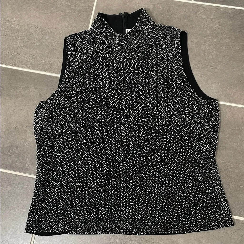 Carlisle Vintage Sparkle Beaded Formal Top size 18 - Image 2