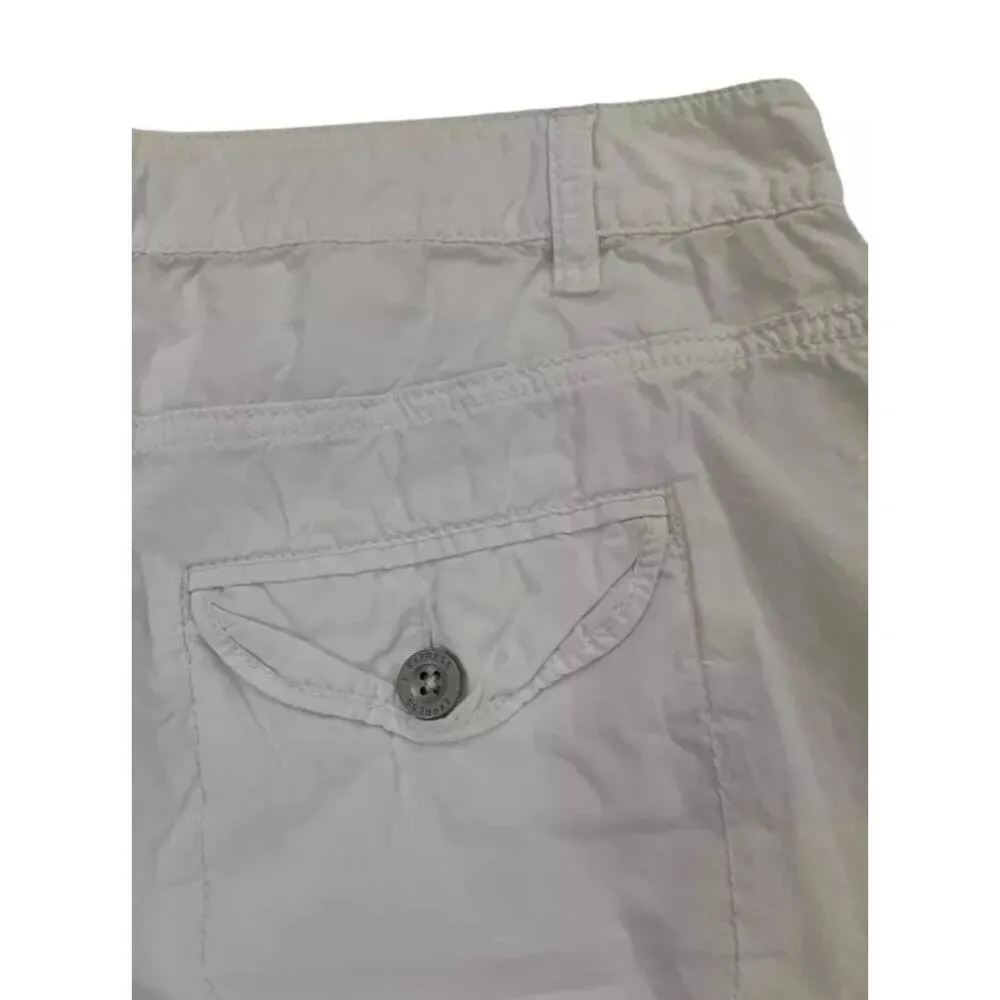 Express Women Size 6 White Cargo Capri Pants | H1-496 - Image 3