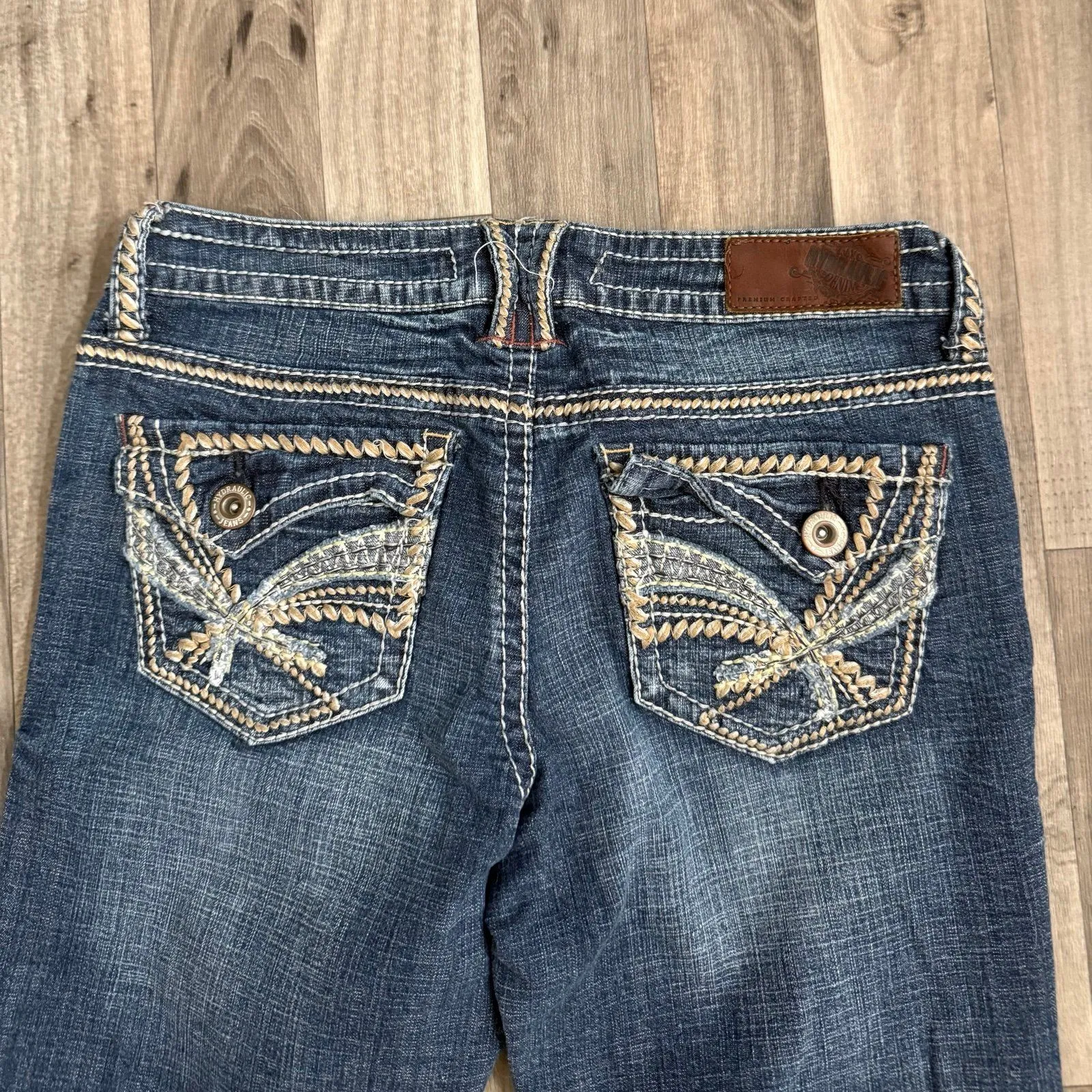 Vintage Hydraulic y2k retro embellished jeans - Image 6