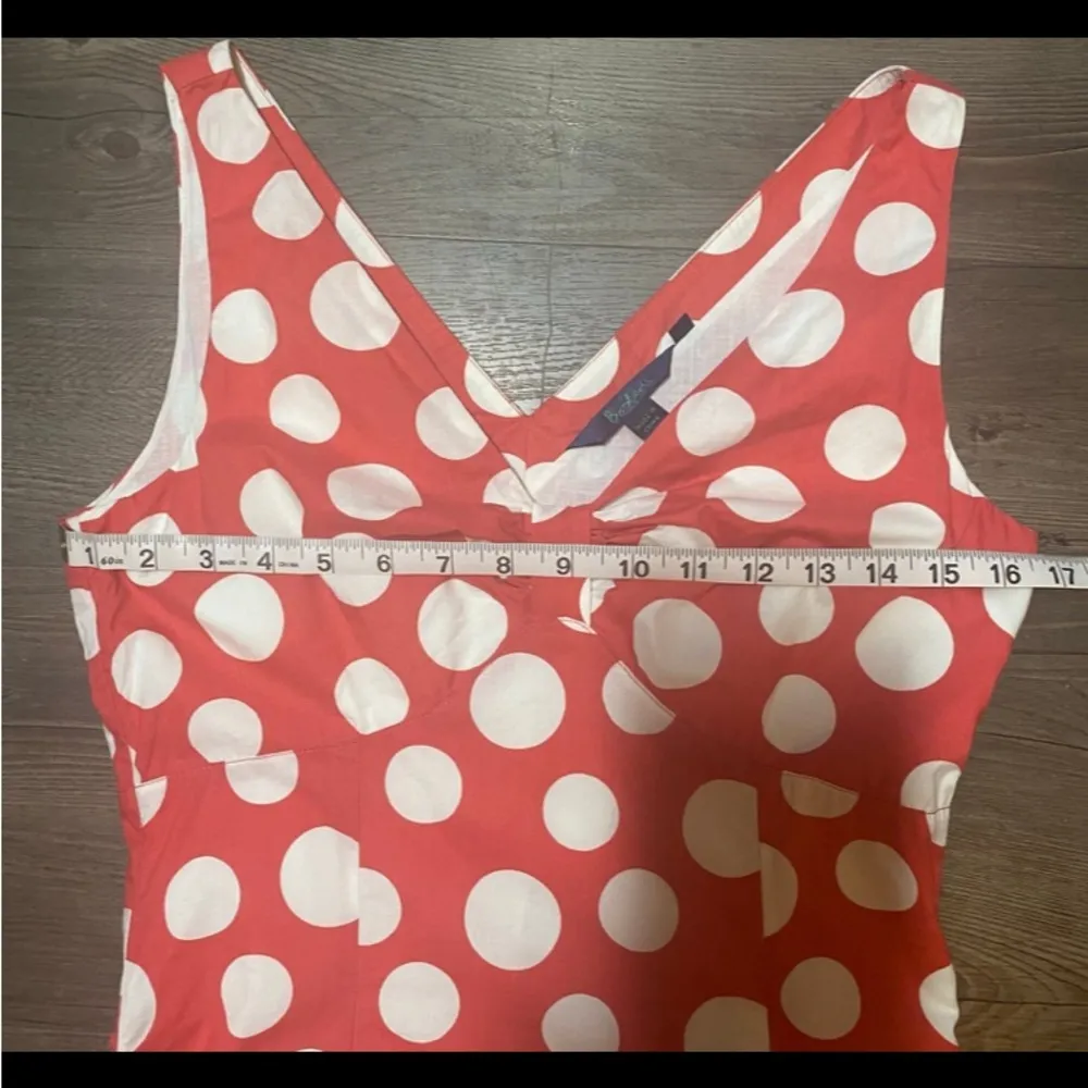 Boden red polka dot dress in a size 8r. - Image 4
