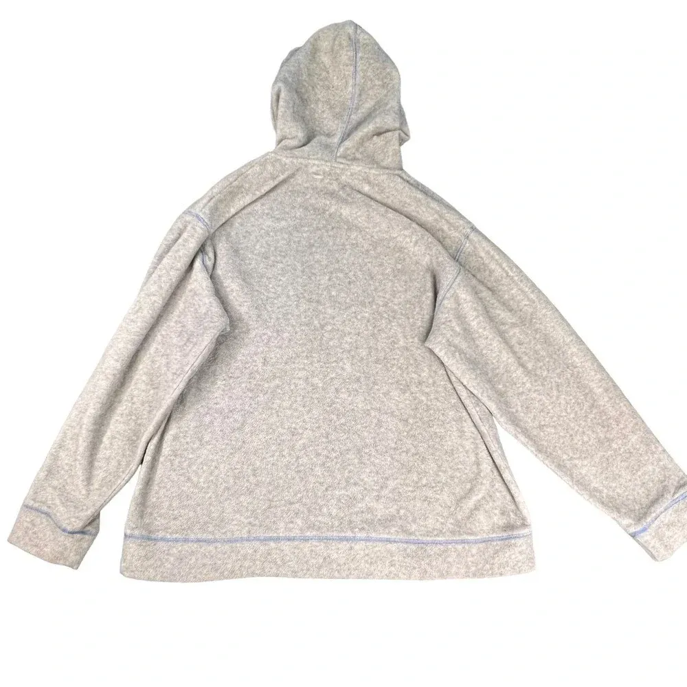 Vintage Women's Large Disney Embroidered Eeyore Gray Pullover‎ Hoodie - Image 4