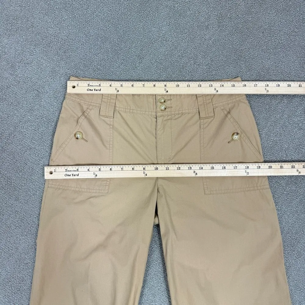 Lauren‎ Ralph Lauren Petite Wide Leg Capri Pants Tan 6P Culottes - Image 8