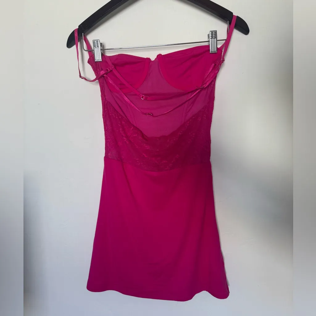 Outcast Hot Pink Mini Dress - Image 4