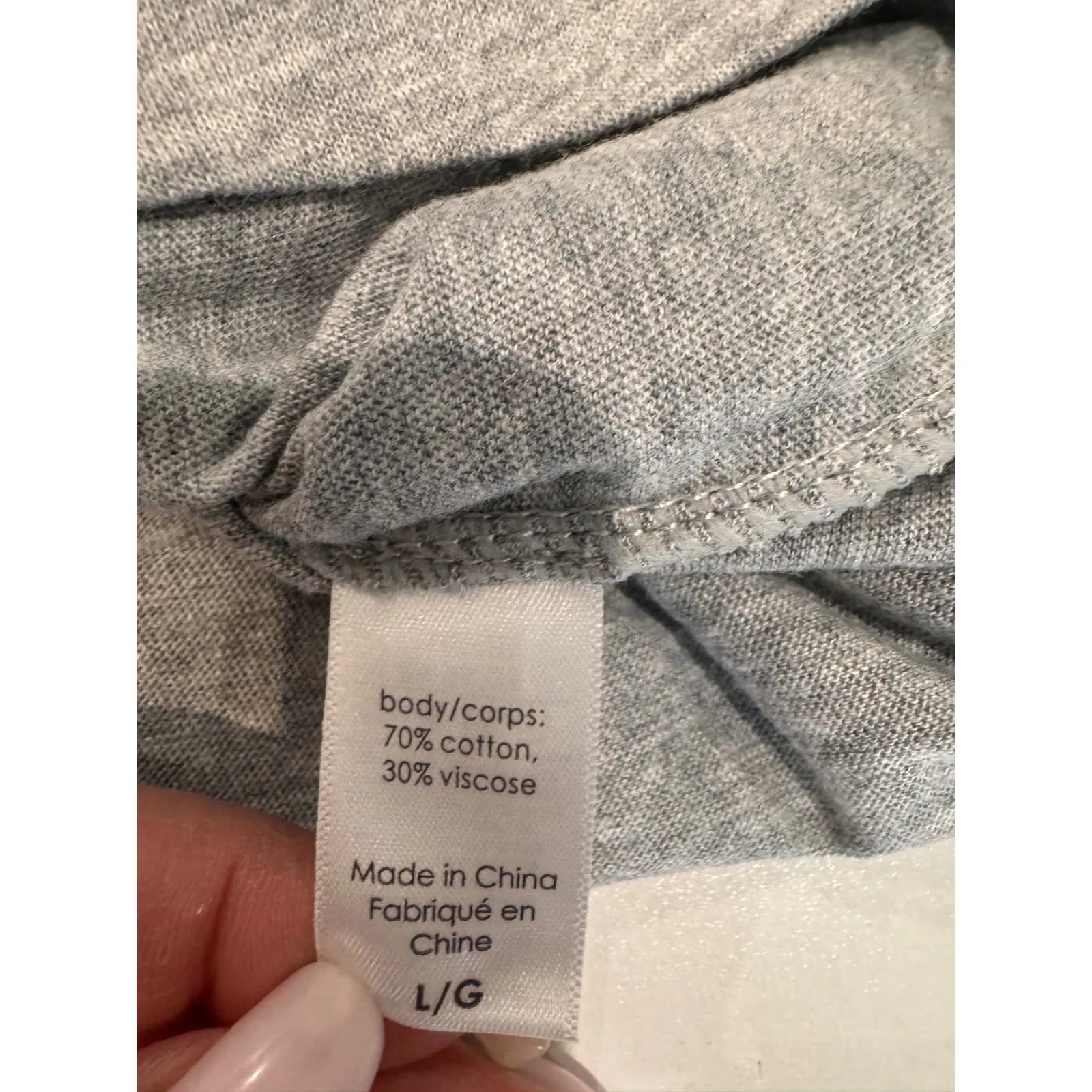 Eberjey Grey Lounge Pajama Set Top Pants Size L - Image 10