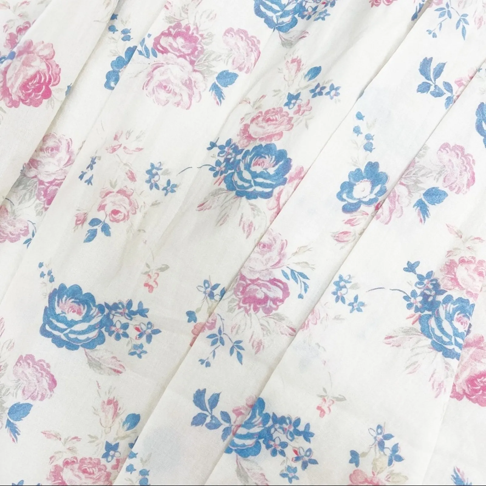 LoveShackFancy‎ Women's Carmine Dress in Floral Pastel Lemon Blueberry Size 12 - Image 6