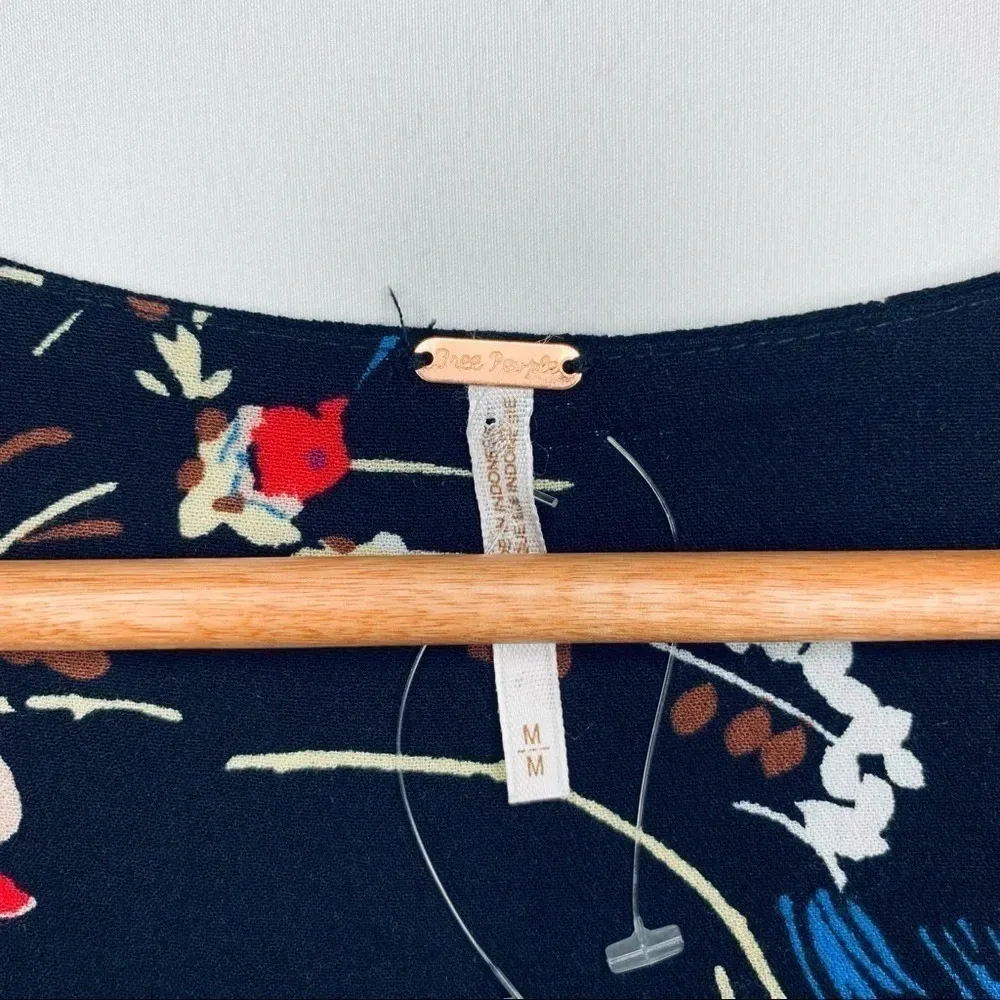 Free People NWOT Black Back To The Basics Tunic M - Image 8