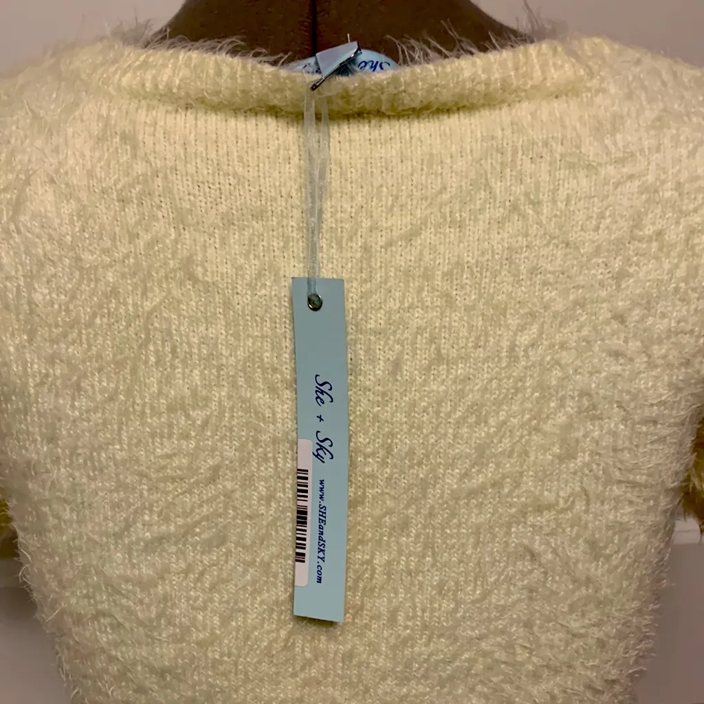 Cropped Short Sleeve Sweater by She + Sky - Image 4