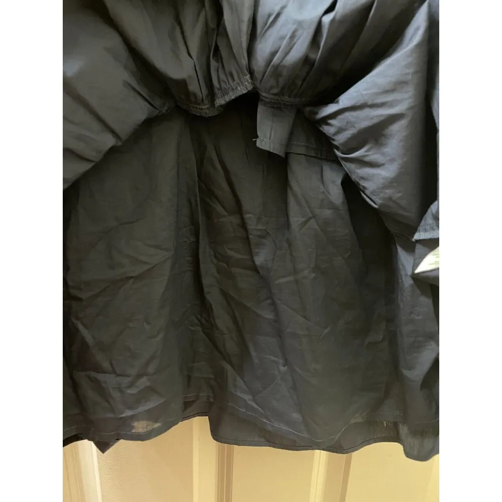 J Crew Tiered embroidered ruffle-sleeve dress 100% cotton slip lined pockets M - Image 12