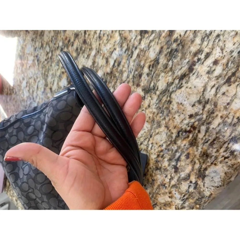 black handbag triple compartment - Image 5