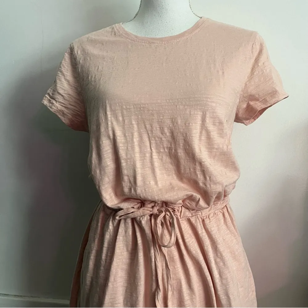 Pact • Pastel Pink Tie Waist Organic Cotton Dress - Image 3