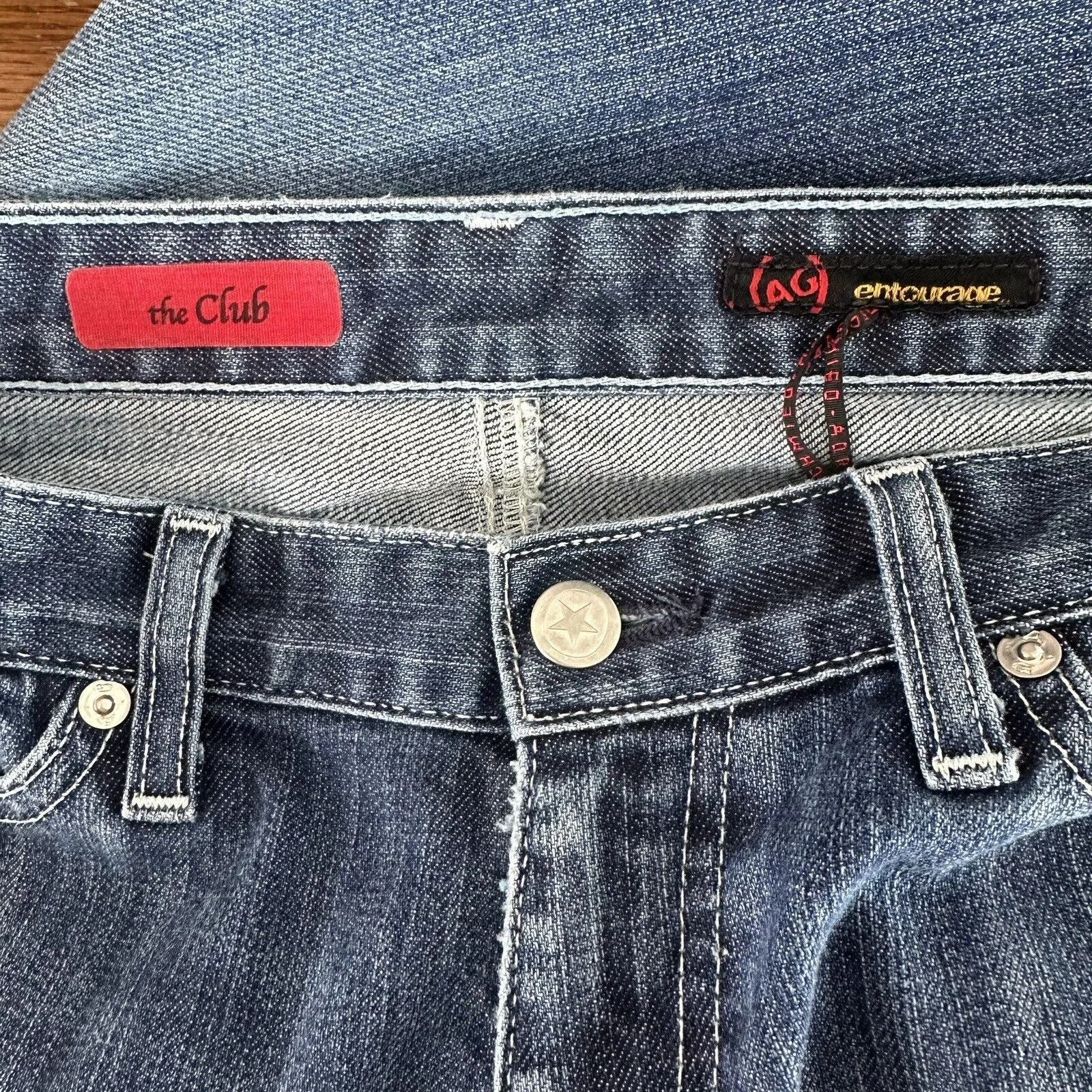 AG Adriano Goldschmied Entourage The Club Flare Jeans Size 27 Blue - Image 6