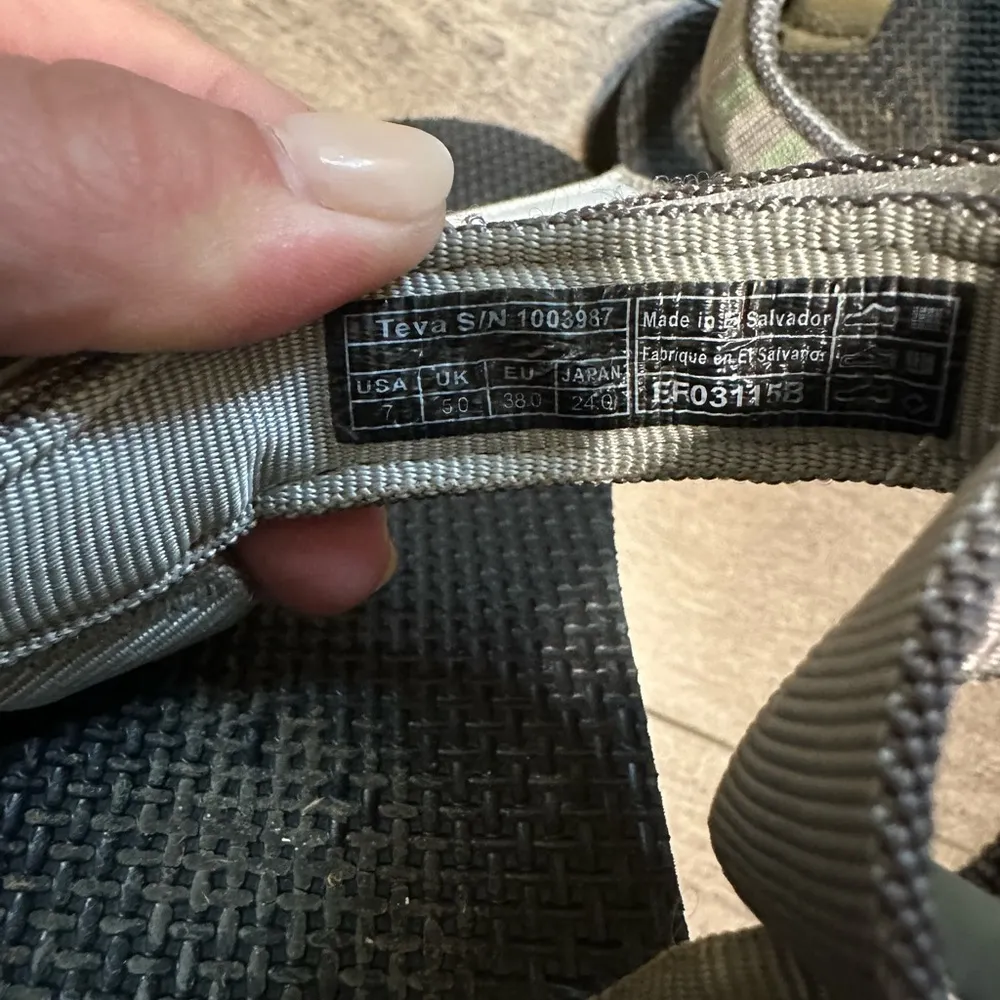 Teva Flatform Blue Grey 7 - Image 2