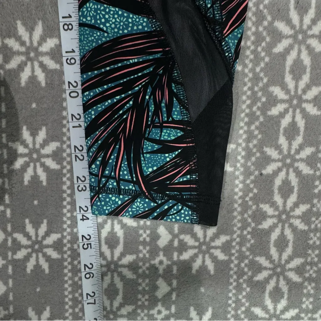 Lululemon Inspire‎ Tight II Palm Lace Tofino Teal Multi Size 4 - Image 10