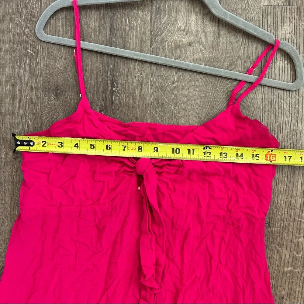 Elan Colorblock Maxi Dress Swim Cover Up Fushcia Orange M - Image 11