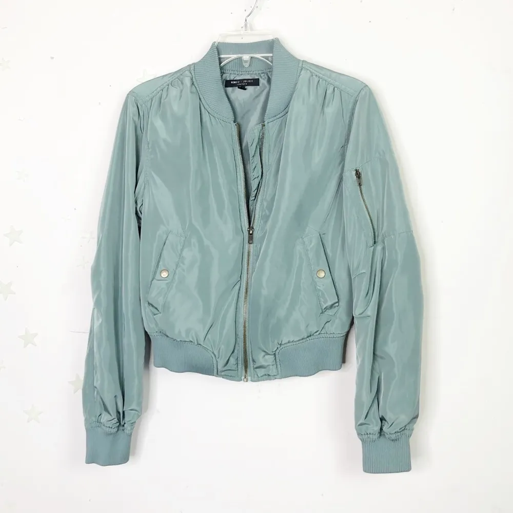 ROMEO and Juliet Couture olive green bomber jacket - Image 2