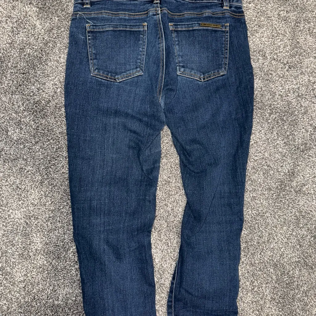 Michael Kors Dark Blue Straight Leg Jeans - Image 4