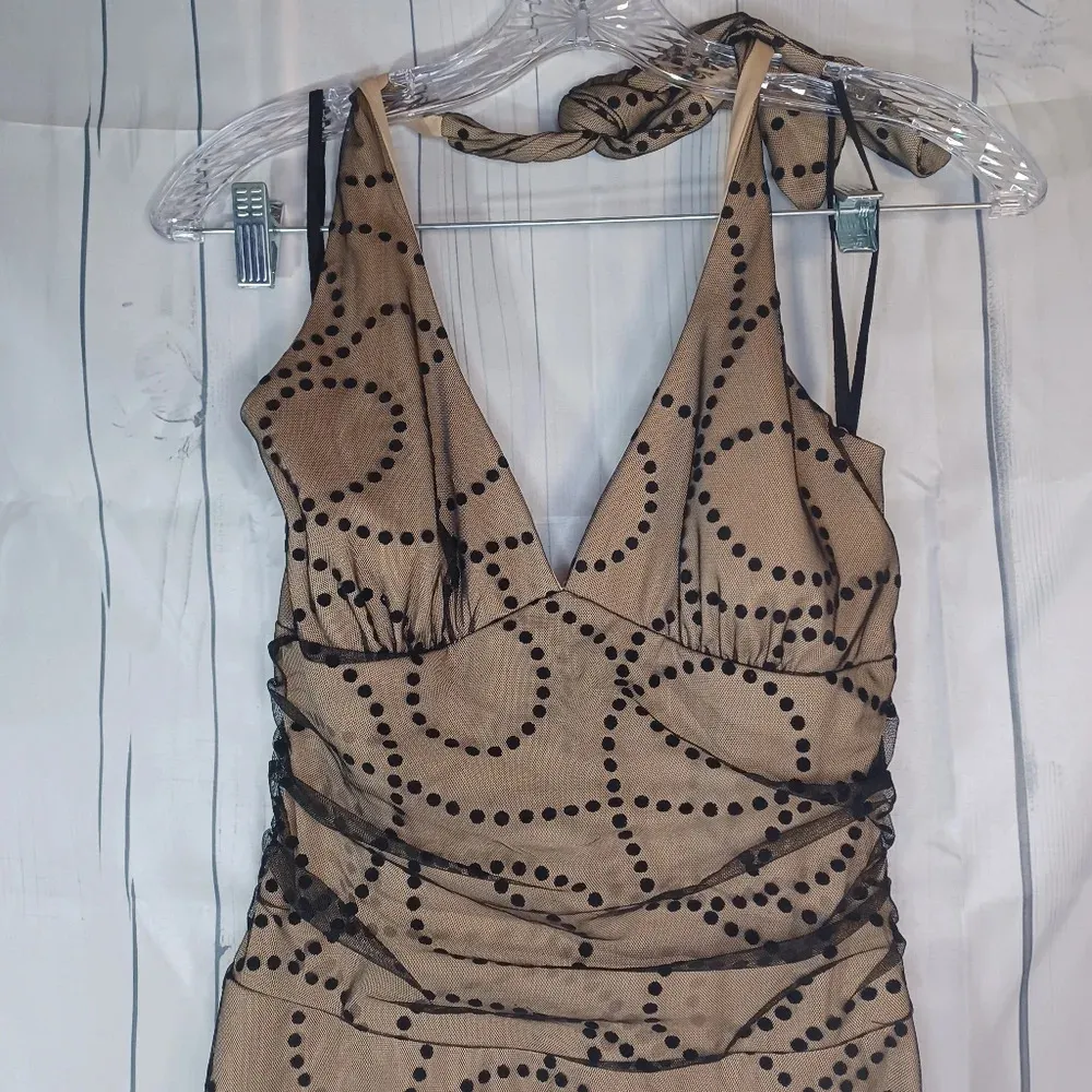 Ruby Rox halter style dress With Lace Overlay - Image 2