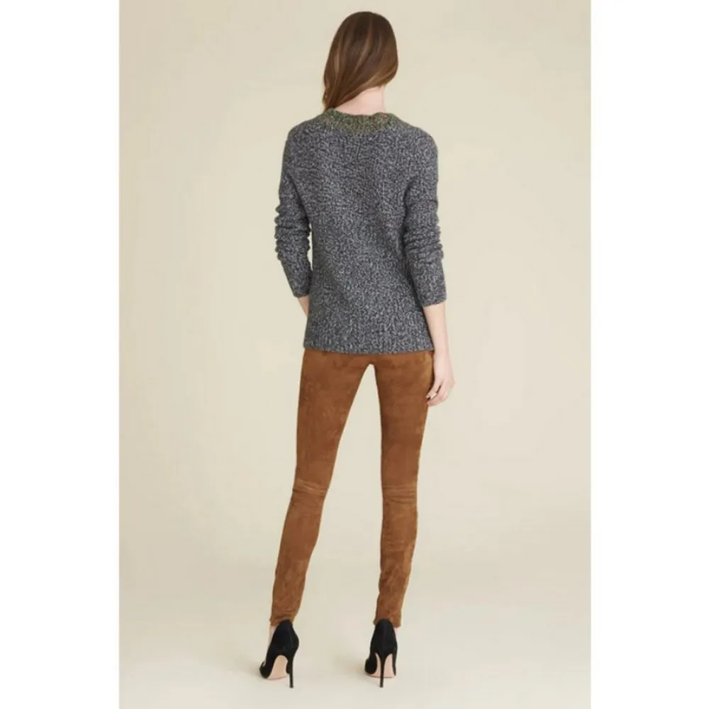 Veronica Beard ππ Dharma V-Neck Pullover Sweater ~ Blue Multi-Color Small EUC - Image 6