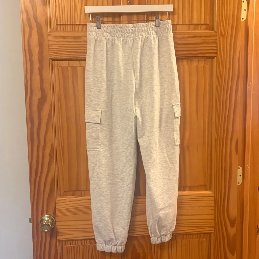 Yogalicious Size Small Light Grey High-Rise Scuba Jogger Sweatpants - Image 5