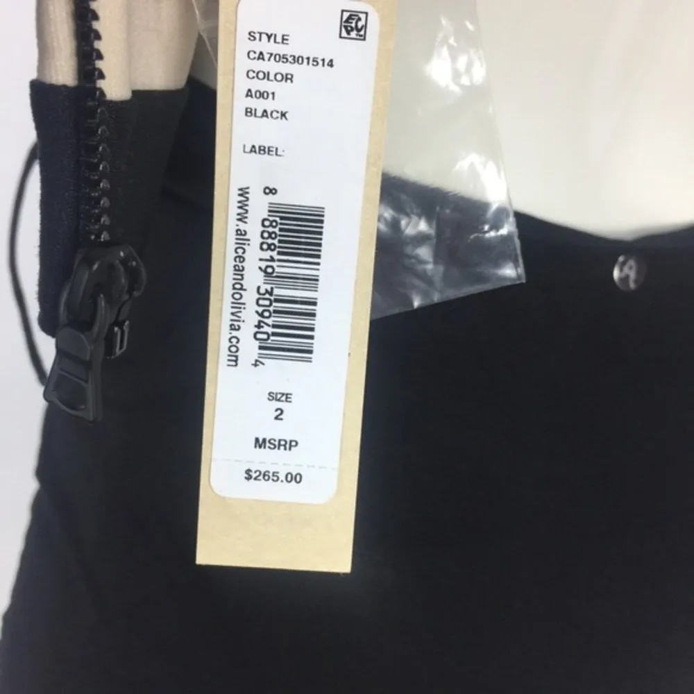 Alice & Olivia Cutout Stretch Mini Dress - Image 4